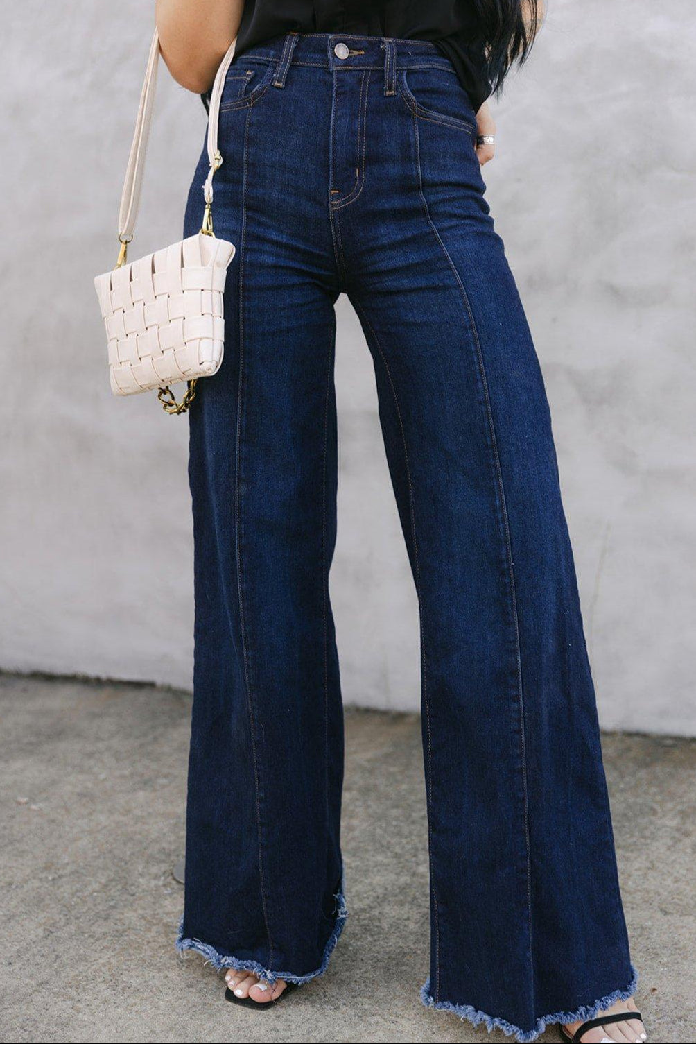 The Loretta Women's High Rise Trouser Jean in Dark Wash – The Good