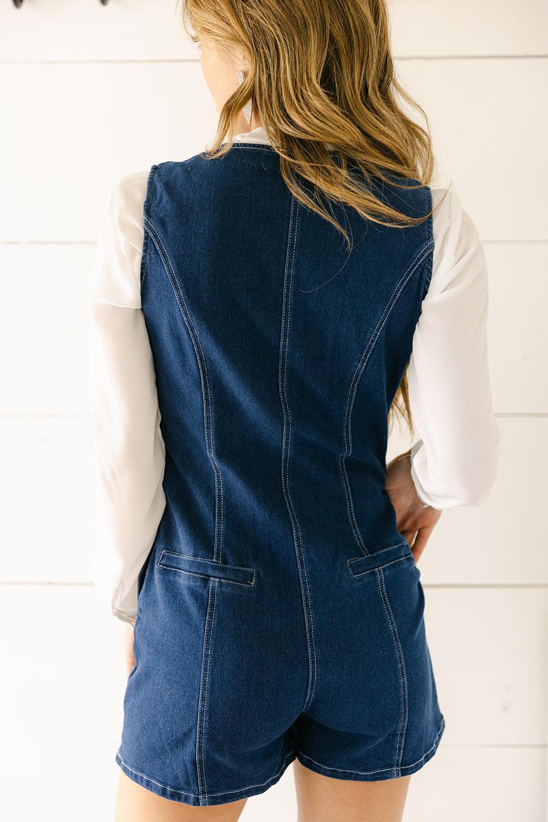 giada denim dress Anna Quan Giada Dress in Blue